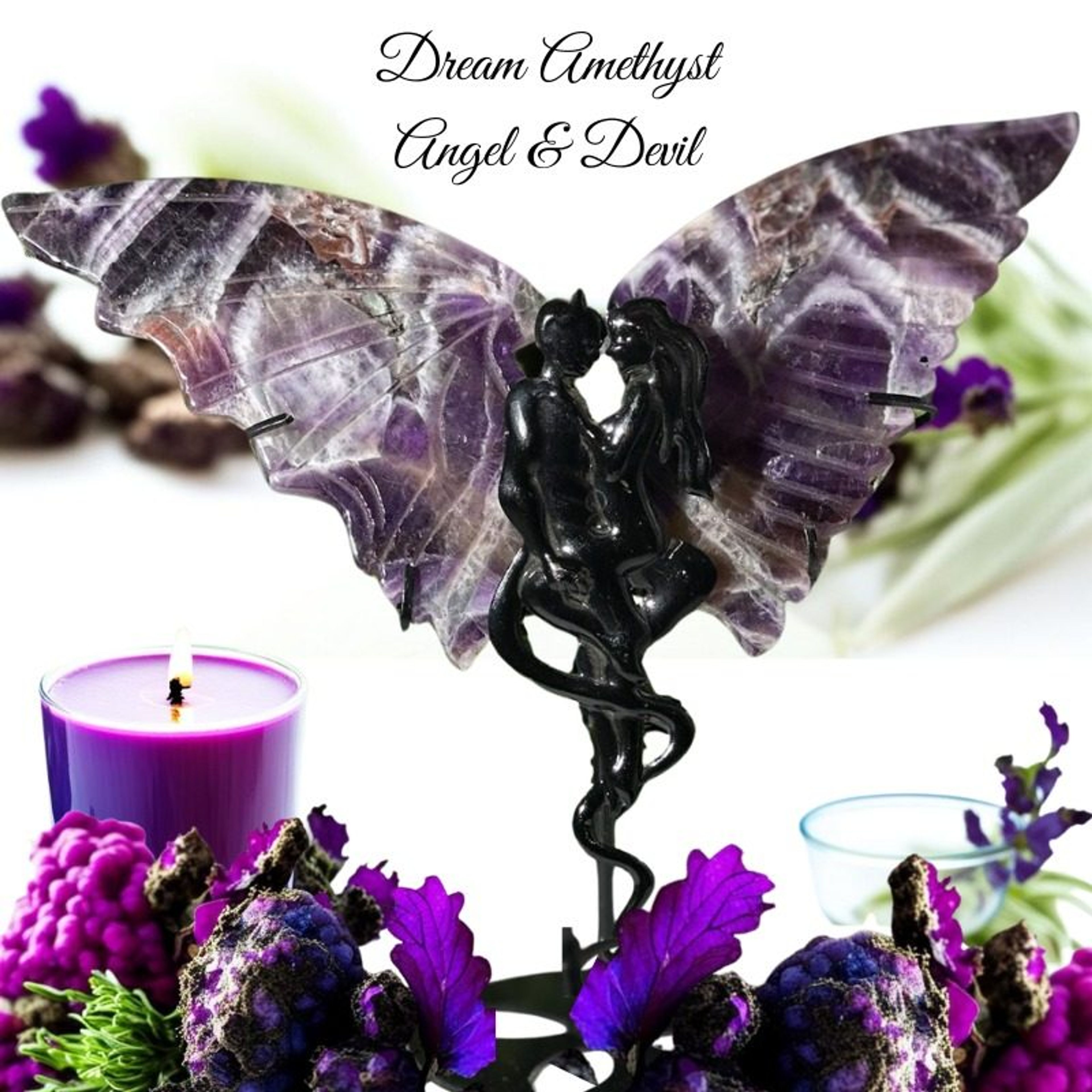 Dream Amethyst Wings | Angel Devil Crystal Wings