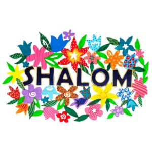 מתלה SHALOM ממתכת מושלם ( 28 * 31 ס"מ ) לתלייה על הקיר - קישוט צבעוני: "SHALOM" בצביעה צבעונית עם עשרות פרחים סביב- לברך את פני הבאים. פריט ייחודי ומרשים עם איכות גימור מעולה! מעוצב ומיוצר ע"י האמן הירושלמי יאיר עמנואל. מחיר מבצע מיוחד מתנות ישראל