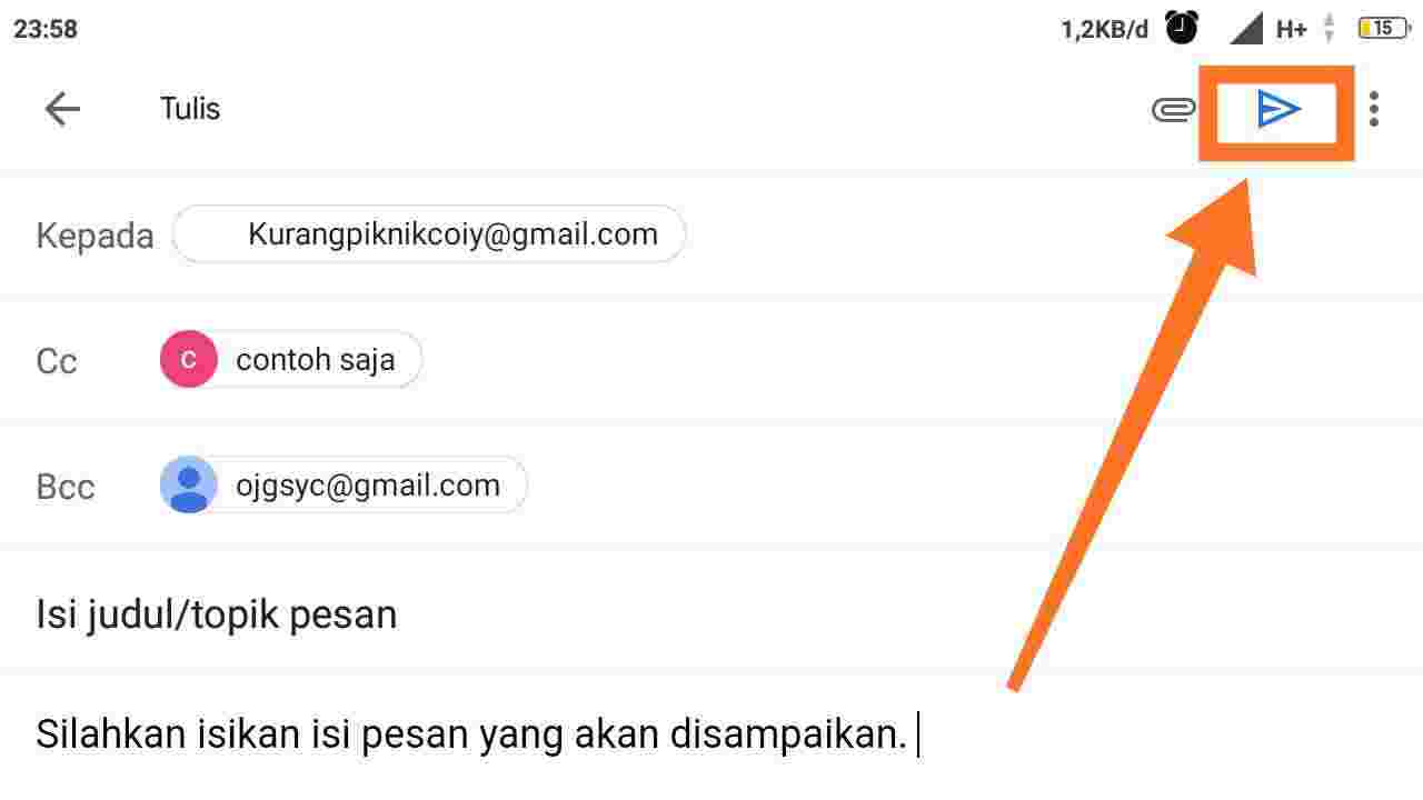 Cara Mengirim Email Di Hp: 7 Langkah Cara mengirim alamat email ke WA