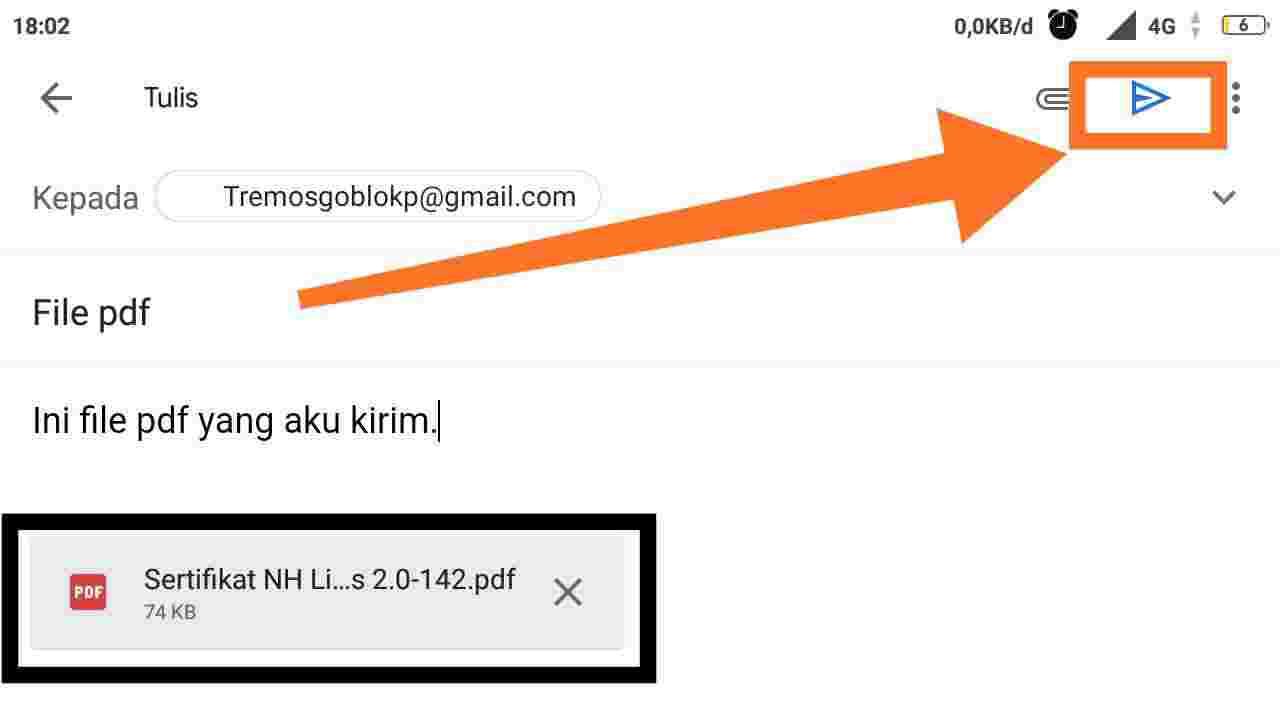 Cara mengirim file lewat Google Drive lewat HP