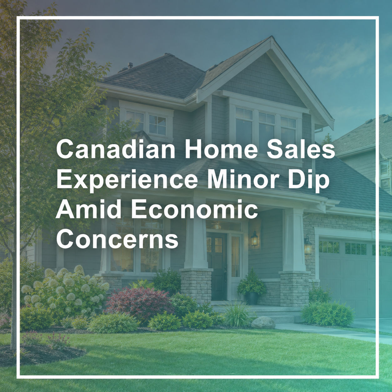 Canadian Home Sales Experience Minor Dip Amid Economic Concerns