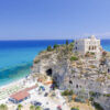 Tropea, Italy. Aerial view of Santa Maria dell’Isola Monastery.