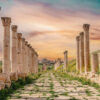 ruins of the city of Jerash in Jordan