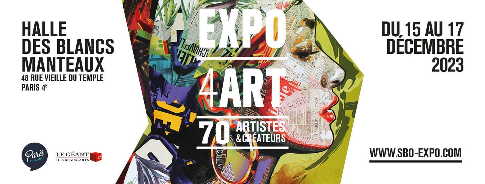 Affiche Expo 4ART, Paris, du 15 au 17 décembre 2023