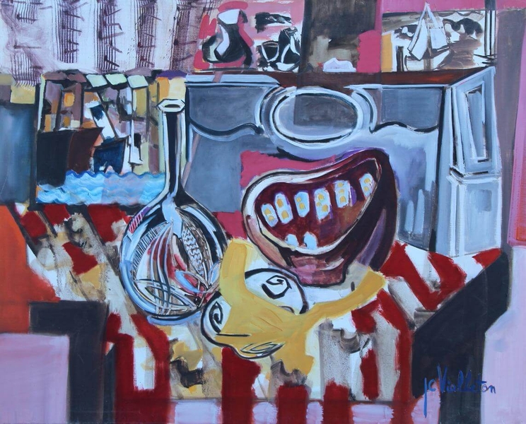 Nature morte à la cheminée