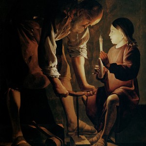 Georges de La Tour. <em>St. Joseph the Carpenter.</em> c. 1642