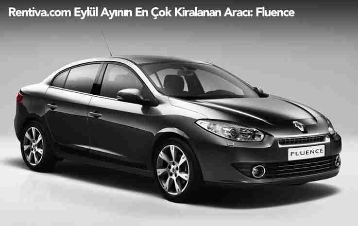 Rentiva.com Eylül Ayının En Çok Kiralanan Aracı: Renault Fluence