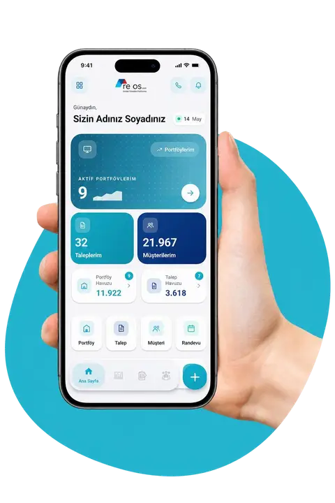RE-OS mobil mockup