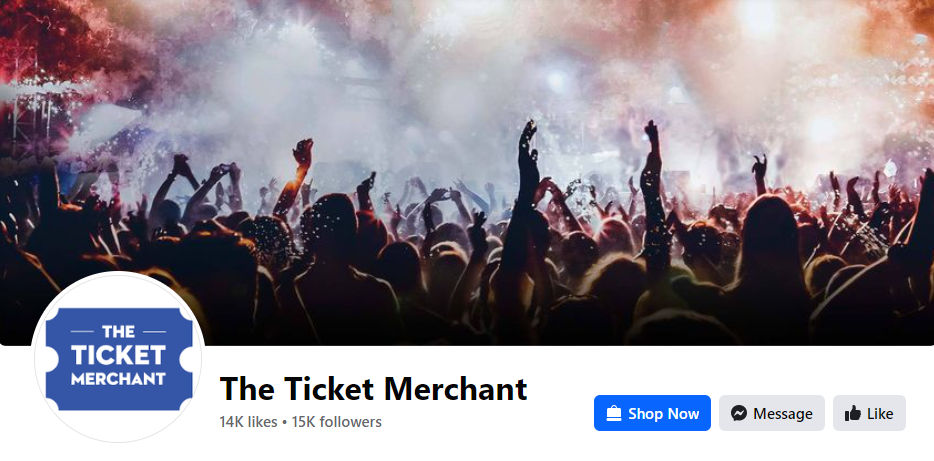 The Ticket Merchant Facebook page