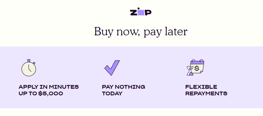 Buy now, pay later option on tickets with ZipPay