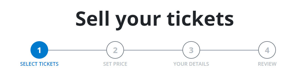 Selling process on Ticketek Marketplace