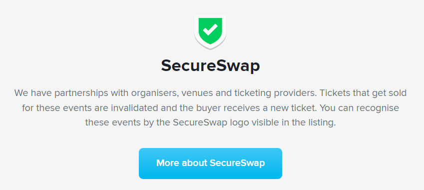 Verified legit tickets with SecureSwap