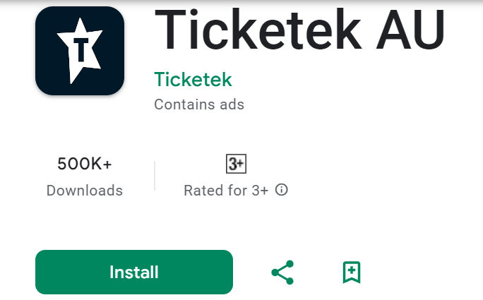 Ticketek app for easier access to tickets