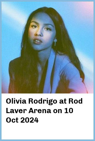 Olivia Rodrigo at Rod Laver Arena in Melbourne