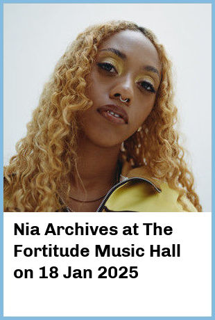 Nia Archives at The Fortitude Music Hall in Brisbane