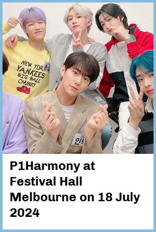 P1Harmony at Festival Hall Melbourne in West Melbourne