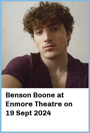 Benson Boone at Enmore Theatre in Newtown