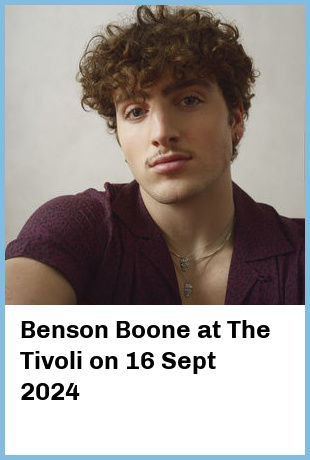 Benson Boone at The Tivoli in Brisbane