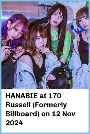 HANABIE at 170 Russell (Formerly Billboard) in Melbourne