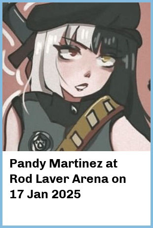 Pandy Martinez at Rod Laver Arena in Melbourne