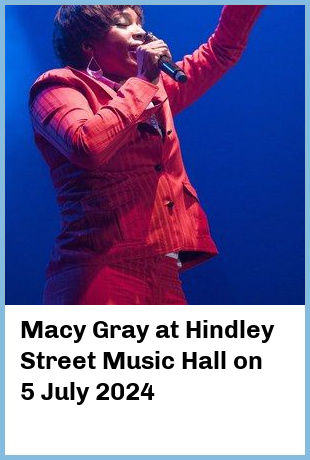 Macy Gray at Hindley Street Music Hall in Adelaide