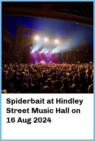 Spiderbait at Hindley Street Music Hall in Adelaide