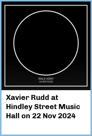 Xavier Rudd at Hindley Street Music Hall in Adelaide