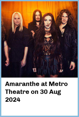 Amaranthe at Metro Theatre in Sydney