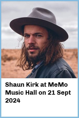 Shaun Kirk at MeMo Music Hall in Saint Kilda