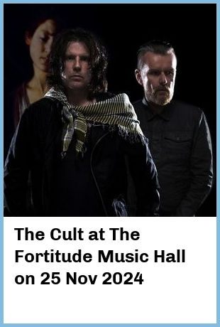 The Cult at The Fortitude Music Hall in Brisbane