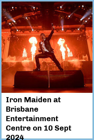 Iron Maiden at Brisbane Entertainment Centre in Brisbane