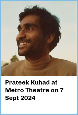 Prateek Kuhad at Metro Theatre in Sydney