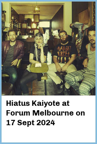 Hiatus Kaiyote at Forum Melbourne in Melbourne