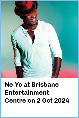 Ne-Yo at Brisbane Entertainment Centre in Brisbane