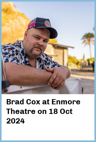 Brad Cox at Enmore Theatre in Sydney