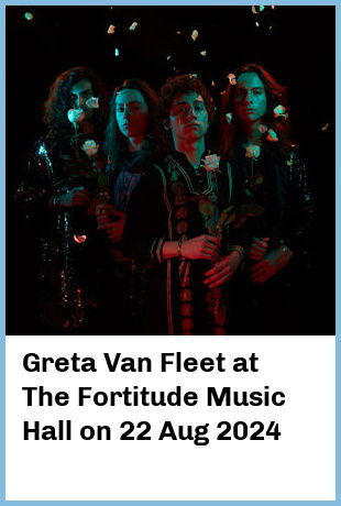 Greta Van Fleet at The Fortitude Music Hall in Brisbane