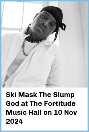 Ski Mask The Slump God at The Fortitude Music Hall in Brisbane