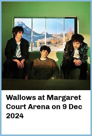 Wallows at Margaret Court Arena in Melbourne