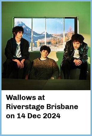 Wallows at Riverstage Brisbane in Brisbane