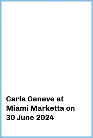 Carla Geneve at Miami Marketta in Gold Coast