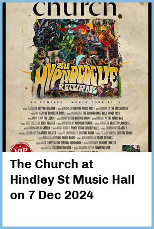 The Church at Hindley St Music Hall in Adelaide