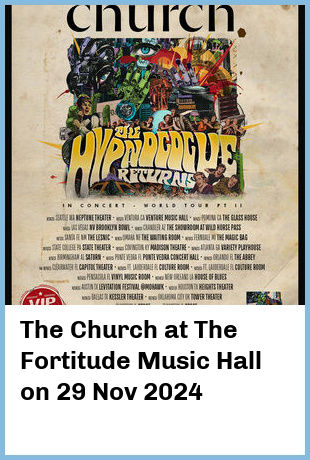 The Church at The Fortitude Music Hall in Brisbane