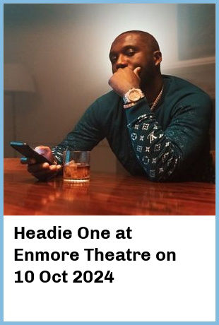 Headie One at Enmore Theatre in Newtown