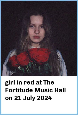 girl in red at The Fortitude Music Hall in Brisbane