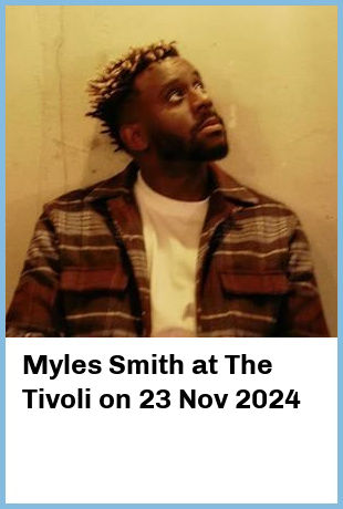 Myles Smith at The Tivoli in Brisbane