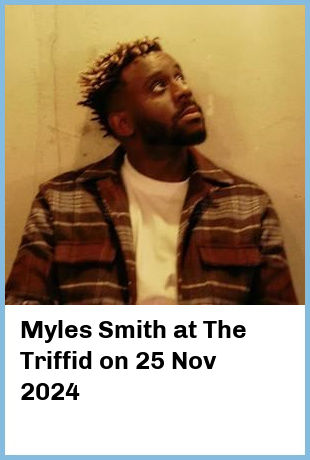 Myles Smith at The Triffid in Newstead