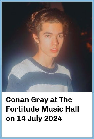 Conan Gray at The Fortitude Music Hall in Brisbane