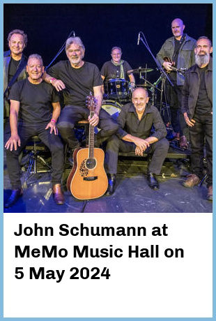 John Schumann at MeMo Music Hall in Saint Kilda