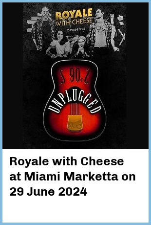 Royale with Cheese at Miami Marketta in Gold Coast