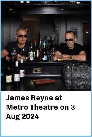 James Reyne at Metro Theatre in Sydney